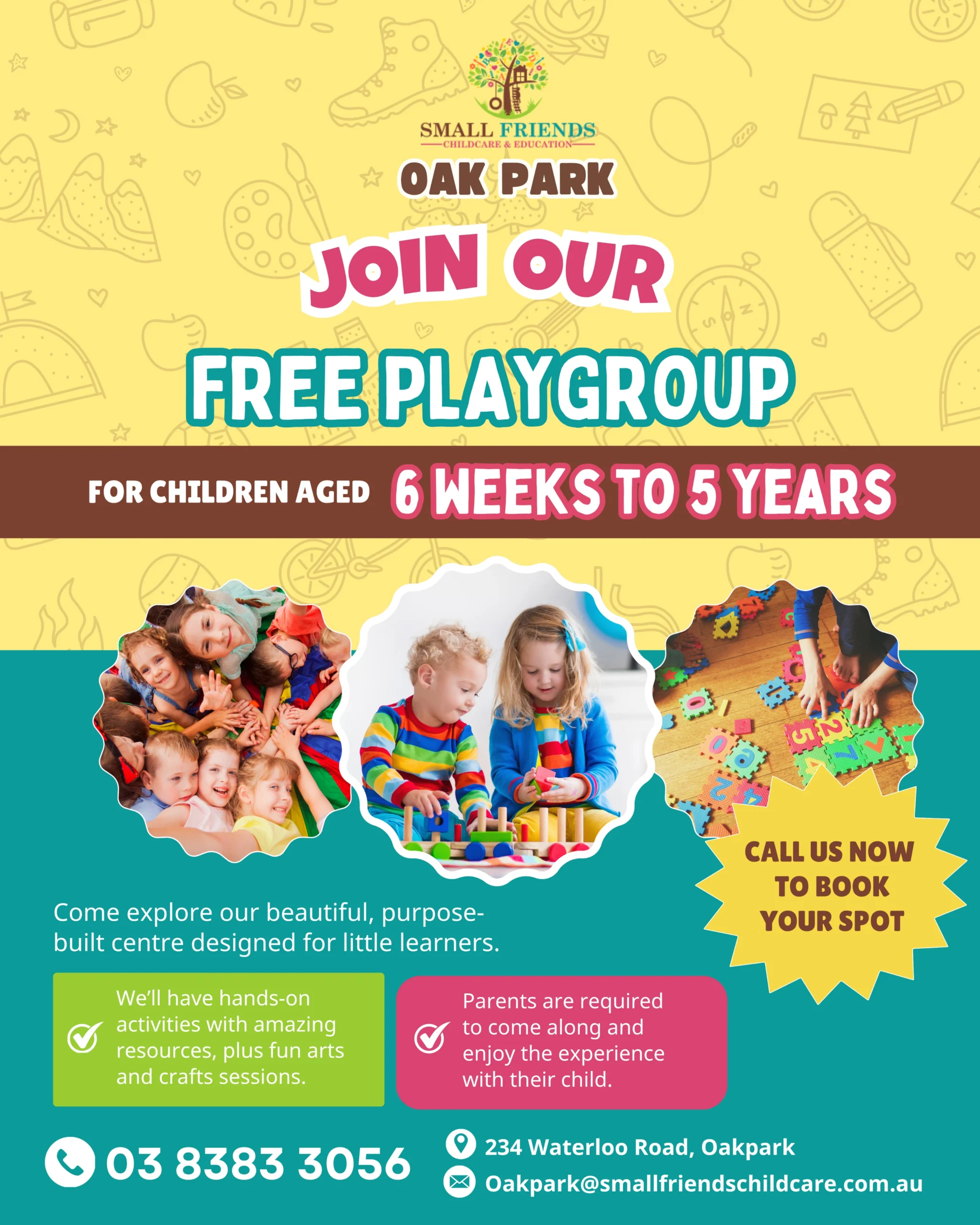Small Friends Oakpark Flyer (1080 x 1350 mm)